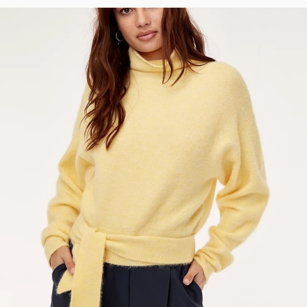 Wilfred Lorin Sweater Alpaca Blend in Yellow Size XXS